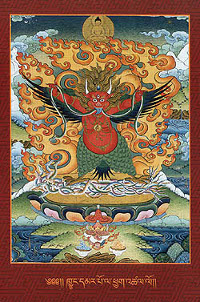 Купить Открытка Гаруда Красный (11,5 х 17,0 см) в интернет-магазине Dharma.ru