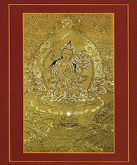 Купить Открытка Манджушри (14,8 х 17,8 см) в интернет-магазине Dharma.ru