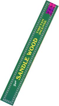 Купить Благовоние Pure Sandle Wood Tibetan Incense (узкая коробка), 20 палочек по 20 см в интернет-магазине Dharma.ru