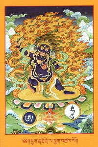 Купить Открытка Ваджрапани (Очирваань) (10 х 15 см) в интернет-магазине Dharma.ru