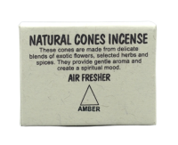 Купить natural Cones Incense Amber (Натуральное конусное благовоние Амбер), 25 конусов по 3 см в интернет-магазине Dharma.ru