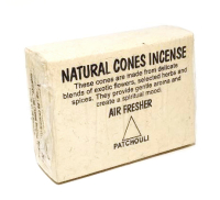 Купить Natural Cones Incense Patchouli (Натуральное конусное благовоние Пачули), 25 конусов по 3 см в интернет-магазине Dharma.ru