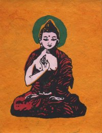 Купить Блокнот из травяной бумаги (с Буддой) (9,3 х 12 см) в интернет-магазине Dharma.ru